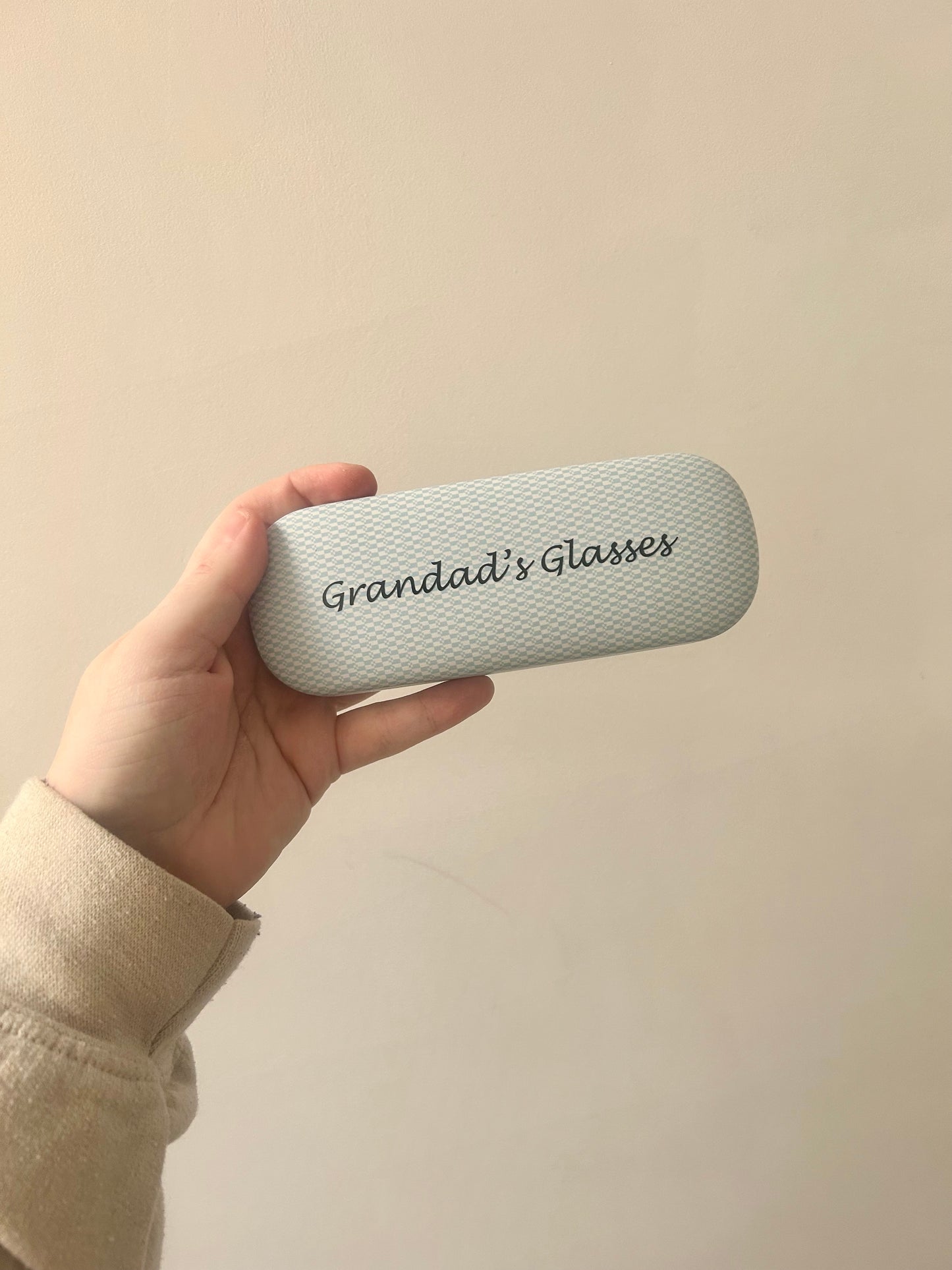 Personalised Glasses Case, Blue And White Case, Gift For Him, Daddy, Grandad, Glasses Holder, Present For Him, Sunglasses Case, Glasses