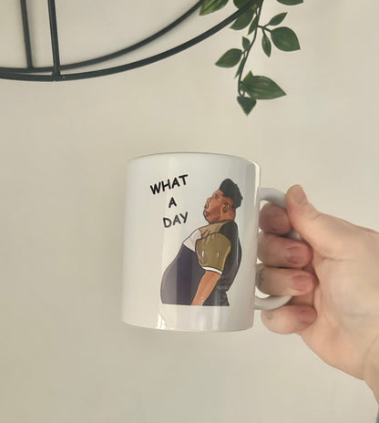 What A Day Mug, Harvey Price, Funny Gift, Birthday Gift, Drinkware, For Her, Present, Funny Present, Mug Present, Joke Present