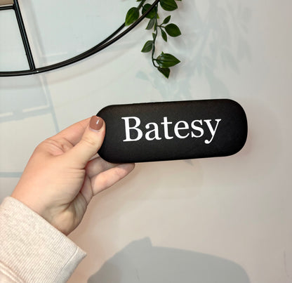 Personalised Glasses Case, Black Case, Gift For Him, Daddy, Grandad, Glasses Holder, Present For Him, Sunglasses Case, Glasses