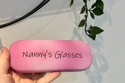 Personalised Glasses Case, Pink Case, Gift For Her, Mummy, Nanny, Grandma, Glasses Holder, Present For Her, Sunglasses Case, Glasses