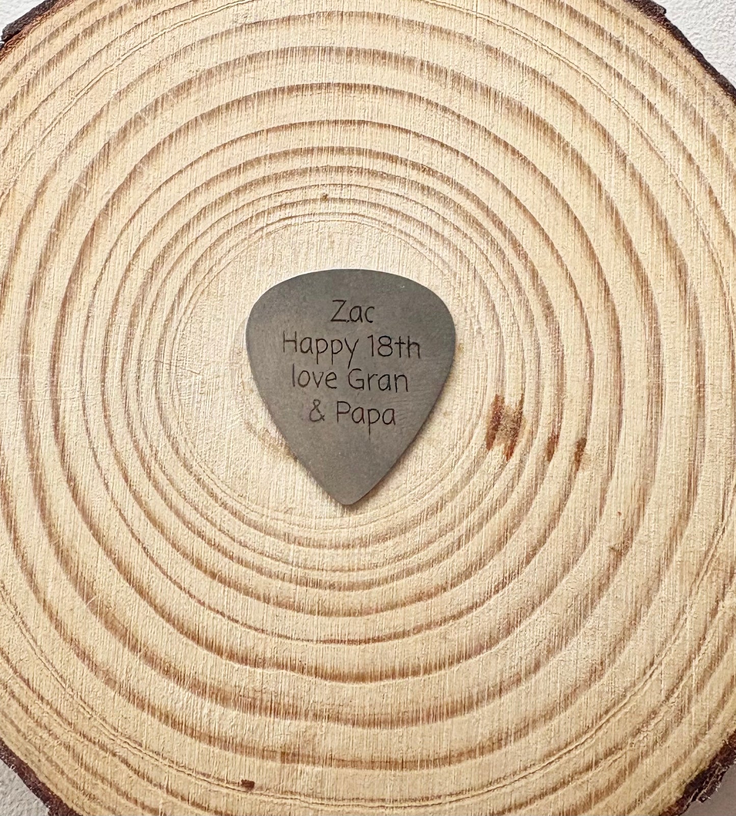Engraved Stainless Steel Guitar Pick, Custom Text, Musician Gift, Father's Day, Birthday, Engraved Stainless Steel, Guitarist Gift, Keepsake