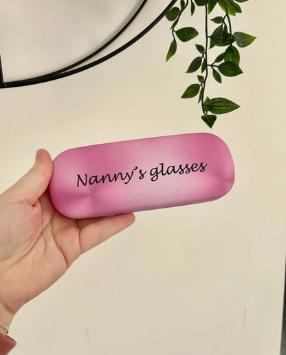 Personalised Glasses Case, Pink Case, Gift For Her, Mummy, Nanny, Grandma, Glasses Holder, Present For Her, Sunglasses Case, Glasses