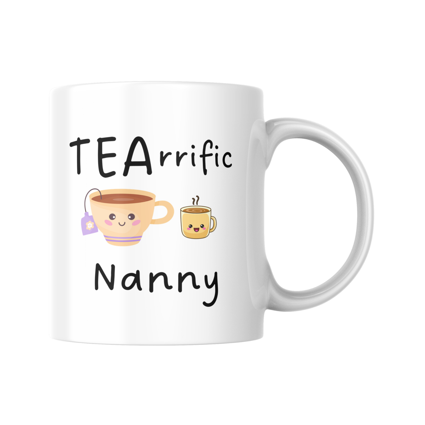 Tearific Nanny Mug, Funny Nanny Gift, Tea Lover Mug, Nanny Birthday Present, Nanny Mother's Day Gift, Pun Mug for Nanny, Nanny Mug
