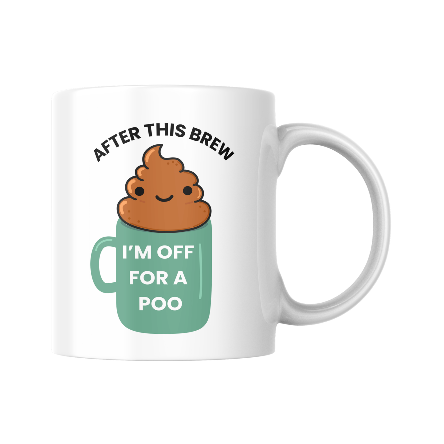 After This Brew, I’m Off For A Poo Mug, Present, Drink, Gift, Funny Gift, Gift, Present, For Him, For Her, Joke Present, Joke