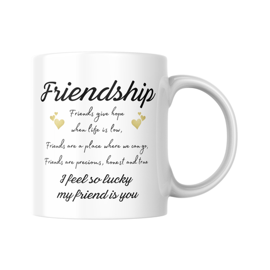 Friendship Mug, For Friend, Gift, Birthday Gift, Drinkware, For Her, Mug Present, Friend Gift, Friend Present, Work Friend, Best Friend