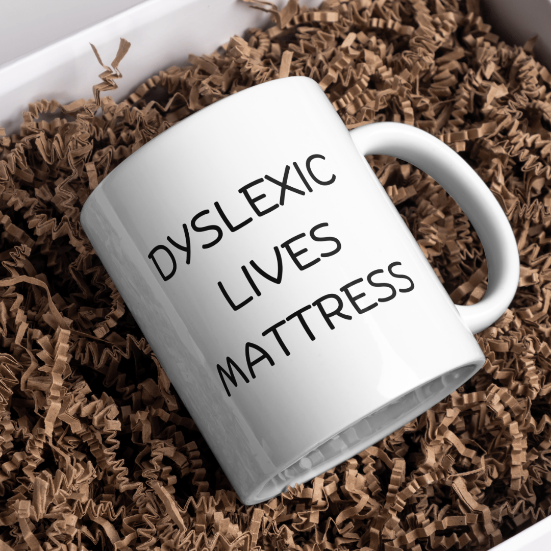 Dylexic Lives Mattress Mug, Matter, Funny Gift, Birthday Gift, Drinkware, For Her, Present, Funny Present, Mug Present, Joke Present