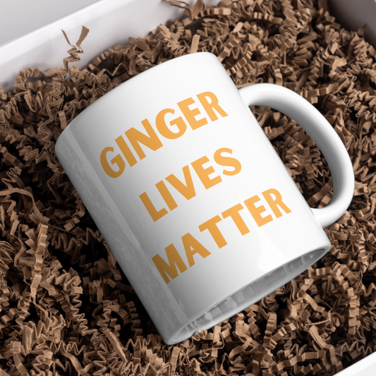 Ginger Lives Matter Mug, Red Head, Funny Gift, Birthday Gift, Drinkware, For Her, Present, Funny Present, Mug Present, Joke Present