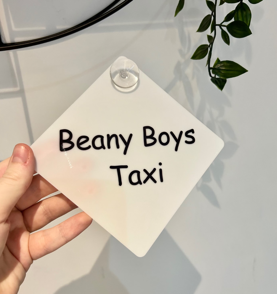 Custom Car Sign, Baby On Board, Children On Board, Child Car Sign, Personalised Car Sign, Custom Wording Car Window Sign