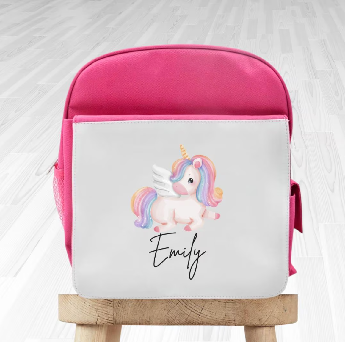 Custom Unicorn Backpack, Personalised Bag, School Bag, Backpack, Cute Bag, Girls Backpack, Unicorn, Nursery Bag, Custom Named Bag, Backpack