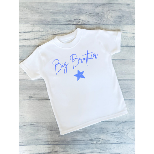 Personalisiertes Big Brother T-Shirt, Little Brother T-Shirt, Baby Body Weste, Kinder T-Shirt, Body, Brüder, Geschwister, neuer Bruder