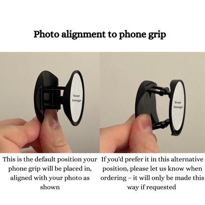 Personalisierter Telefongriff, Pop-Socket, Telefonständer, Telefonzubehör, personalisiertes Telefon-Pop-Foto, Telefonhalter, Griff