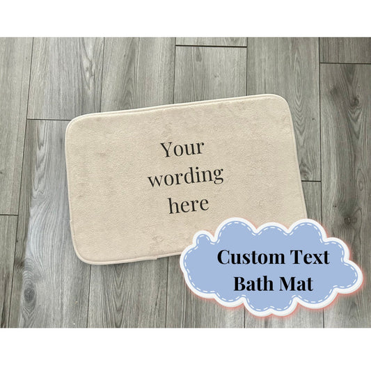 Custom Bathmat, Personalised Bath Rug, Bathroom Mat, Shower Mat, Toilet Mat, Bathroom Decor, Home Bath Mat, Feet Mat, Non Slip Mat, Home