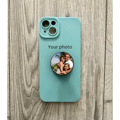 Custom Phone Grip, Personalised Phone Grip Holder, Pop Socket, Phone Stand, Phone Accessory, Custom Phone Pop Photo, Phone Holder, Grip