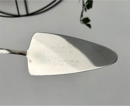 Personalised Engraved Cake Slice, Stainless Steel Silver, Wedding, Anniversary, Birthday, Baker, Cakes, Christmas, Silver, New Home, Gift