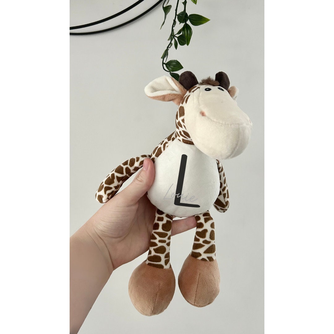 Personalised Giraffe Teddy, Baby Gift, Giraffe Teddy, New Baby Gift, Baby Teddy, Soft Toy, Child’s Plush, Child’s Teddy, Giraffe Plush