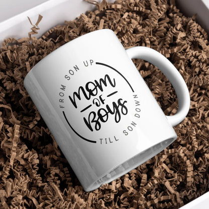 Mom Of Boys Mug, Present, Drink, Gift, Boy Mom, Boys Mom, Mom Gift, Boy Mother Mug, Boys Mom, For Mom, Boy Momma