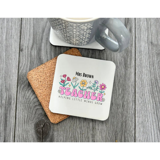 Personalised Nursery Teacher Coaster, Teacher Gift, Graduation Gift, Teacher Present, Nursery Teacher, Gift For Teacher, Present For Teacher