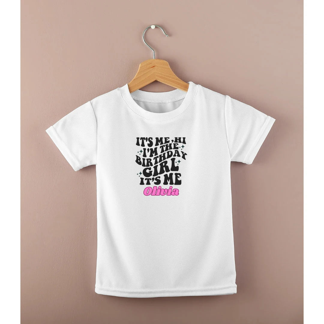 Personalised Children's T-Shirt, Children's Birthday, Birthday Girl, Character, Birthday Top, Custom T-Shirt, Custom Birthday Top, It's Me