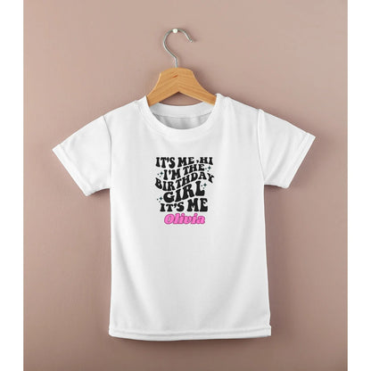 Personalised Children's T-Shirt, Children's Birthday, Birthday Girl, Character, Birthday Top, Custom T-Shirt, Custom Birthday Top, It's Me