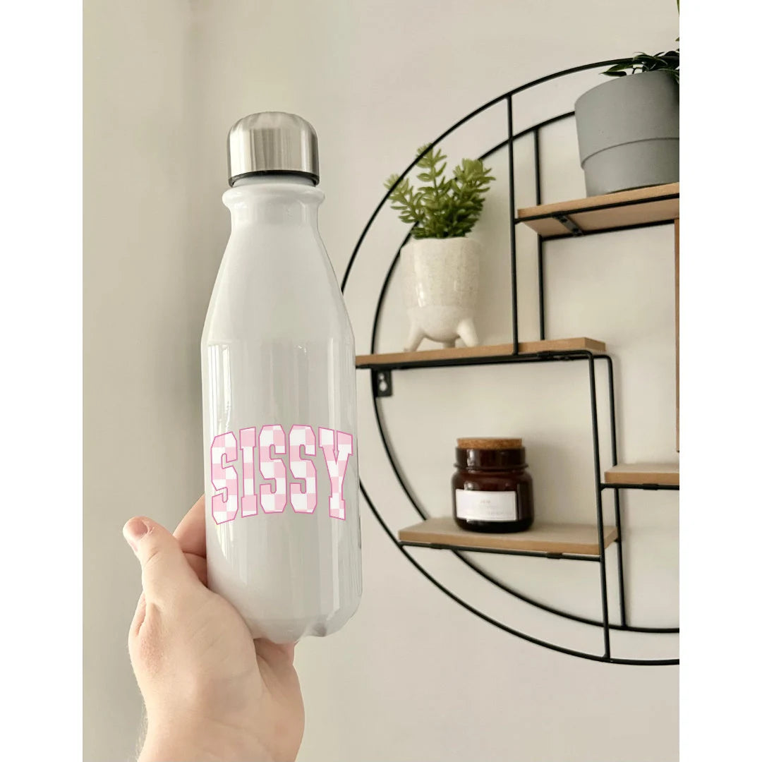 Sissy Water Bottle, Sister Style Bottle, School Bottle, Sisters Bottle, Sissy, Sister Present, Sister Gift, For Her, Sisters, Siblings