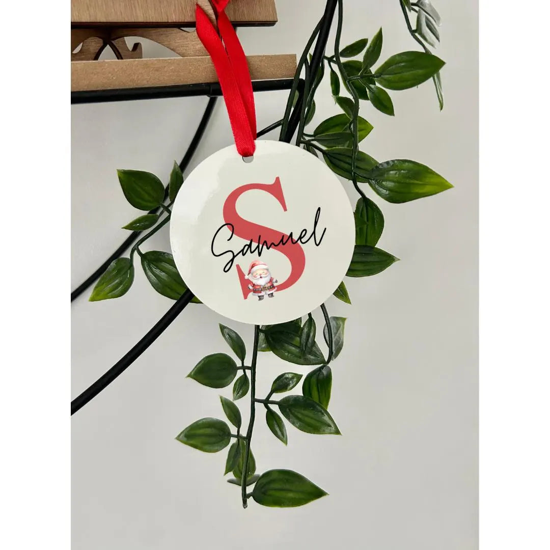 Personalised Christmas Tree Decoration, Xmas Tree Dec, Custom Decoration, Christmas Name, Santa, Xmas