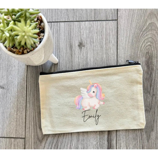 Personalised Unicorn Pencil Case, Personalised Gift, Unicorn Gift, Unicorn Present, Stationary, Custom Unicorn Case, Girls Unicorn With Name