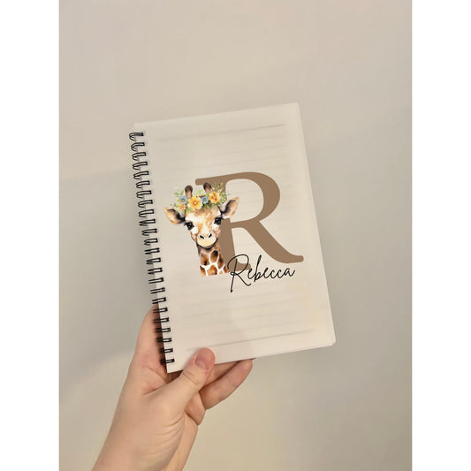 Bluey &amp; Stitch Notizbuch, A5 Größe, Namensstil, Namensgeschenk, Namensgeschenk, Briefpapier, Notizbuch, Notizen, personalisiertes Notizbuch, Lilo und Stitch