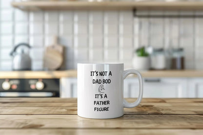 Funny Dad Mug - It's Not a Dad Bod It's a Father Figure - Father's Day Gift for Him - New Dad Coffee Cup - Humorous Dad Joke Mug