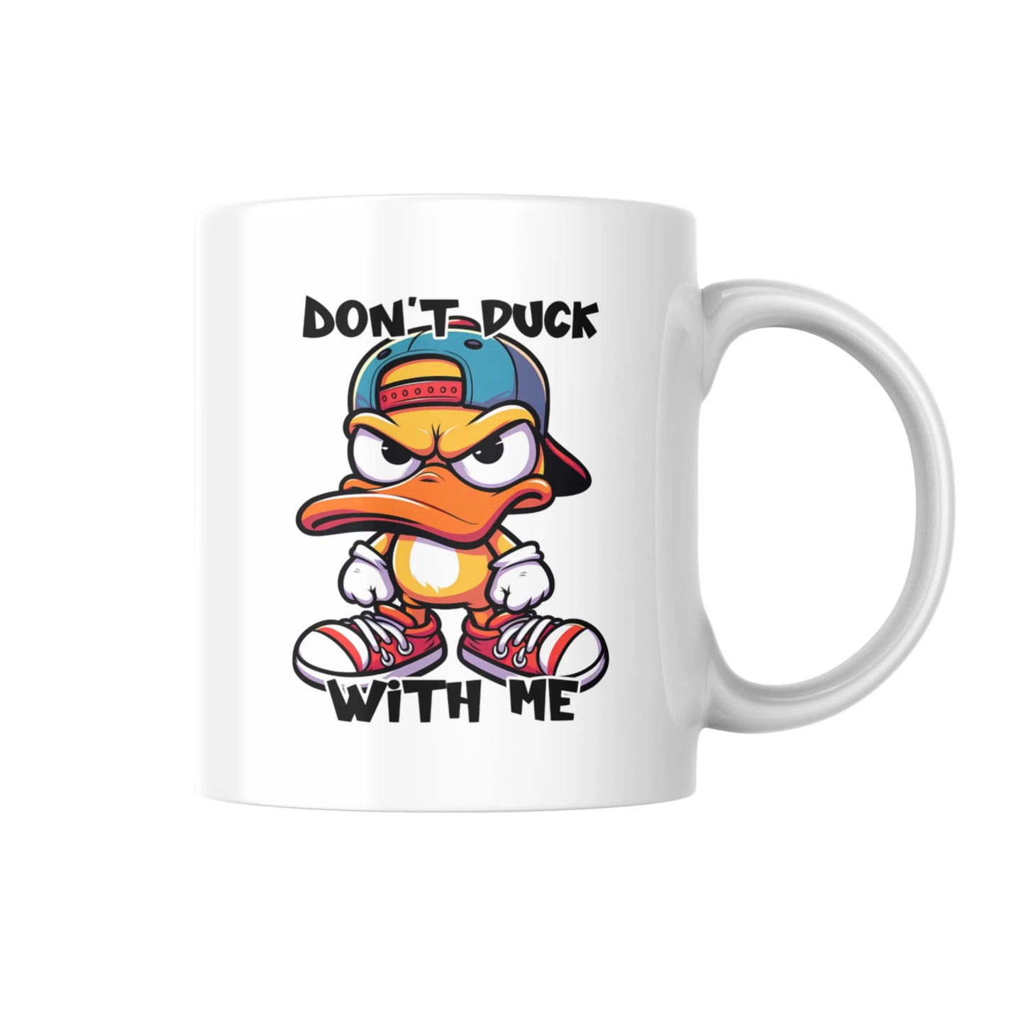 Don't Duck With Me Mug, Funny Duck Coffee Cup, Cute Animal Humor Gift, Quirky Tea Mug, Sarcastic Pet Lover Present, UK Gift