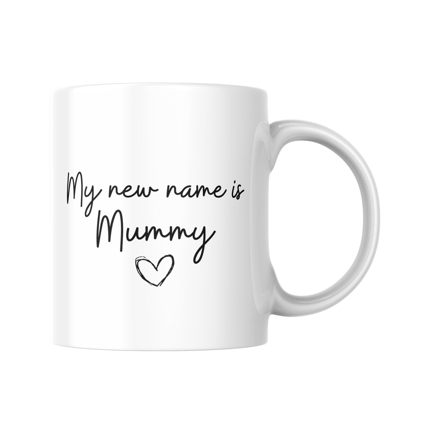 My New Name Is Mummy Mug, New Mum Gift, Cute Mum Coffee Cup, Pregnancy Reveal Mug, Baby Announcement Gift, Mothers Day Mug, Funny