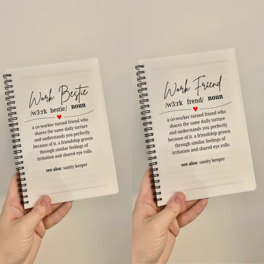 Notizbuch für Kollegen, Größe A5, Arbeitsfreund, Geschenk für Kollegen, Geschenk für die beste Arbeitskollegin, Briefpapier, Notizbuch, Notizen, Arbeitsnotizbuch