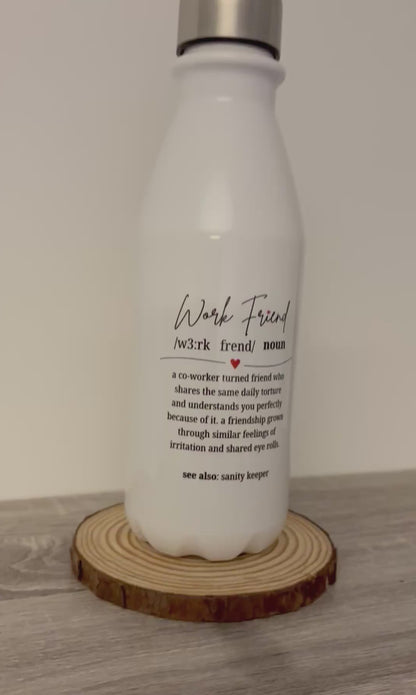 Work Friend Water Bottle, Colleague Style Bottle, Work Bottle, Work Bestie, Work Friend Gift, Worker, Gift For Her, Job Friend, Job Bestie