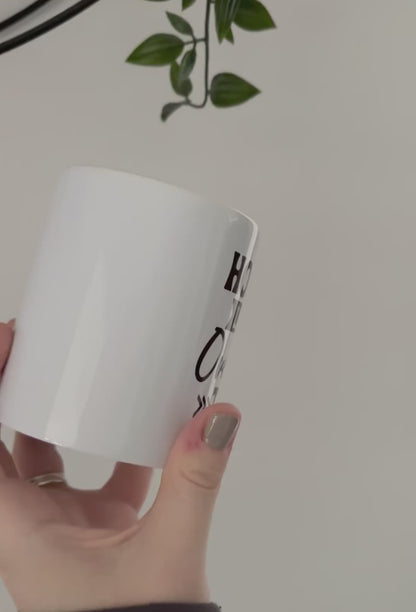 Hold On Let Me Overthink This Mug, Funny Coffee Cup, Sarcastic Humour Gift for Friends and Mum, Novelty Mug, Overthinking Coffee Cup