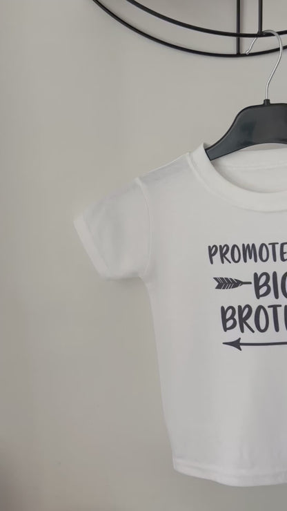 Promoted To Big Brother T-Shirt, Siblings, Baby Announcement, New Baby, Pregnancy Announcement, Baby NO 2, New Big Brother, Announcing Baby