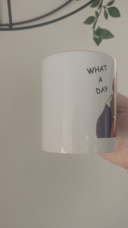 What A Day Mug, Harvey Price, Funny Gift, Birthday Gift, Drinkware, For Her, Present, Funny Present, Mug Present, Joke Present