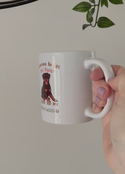 Everything in Life Isn’t Perfect Except My Rottweiler Mug, Funny Dog Lover Coffee Cup, Rottweiler Owner Gift, Dog Mum Pet Present